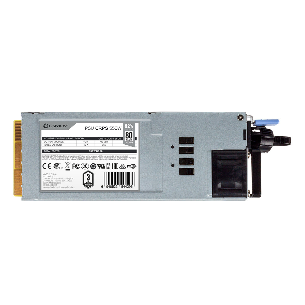 UNYKAch CRPS 550W 92% Efficiency Power Supply – image 2