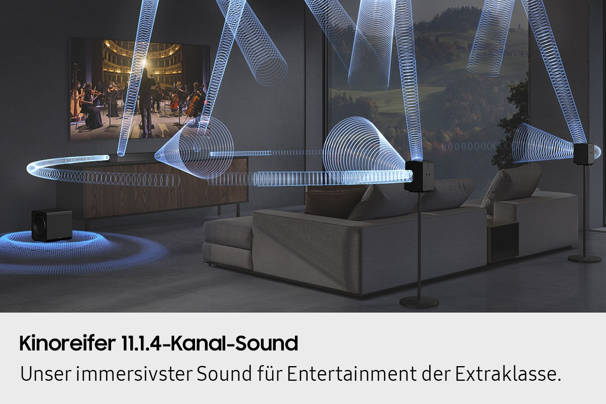 Q-Serie Soundbar HW-Q995GF 11.1.4-Kanal Subwoofer & Rücklautsprecher (2025)