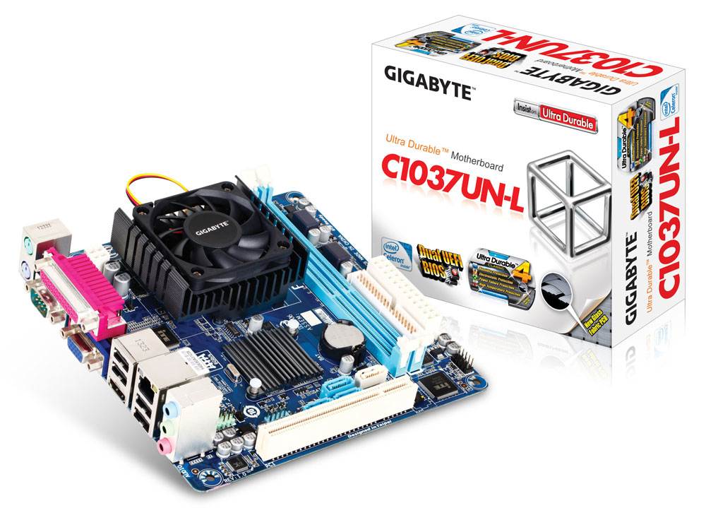 GIGABYTE GA-C1037UN-L motherboard Intel® HM70 Express BGA 1023 mini ITX
