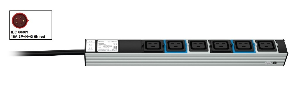 Vertiv Knürr DIS Rack PDU, TripplePower, 0U/1U, input IEC 60309 230/400V – image 2