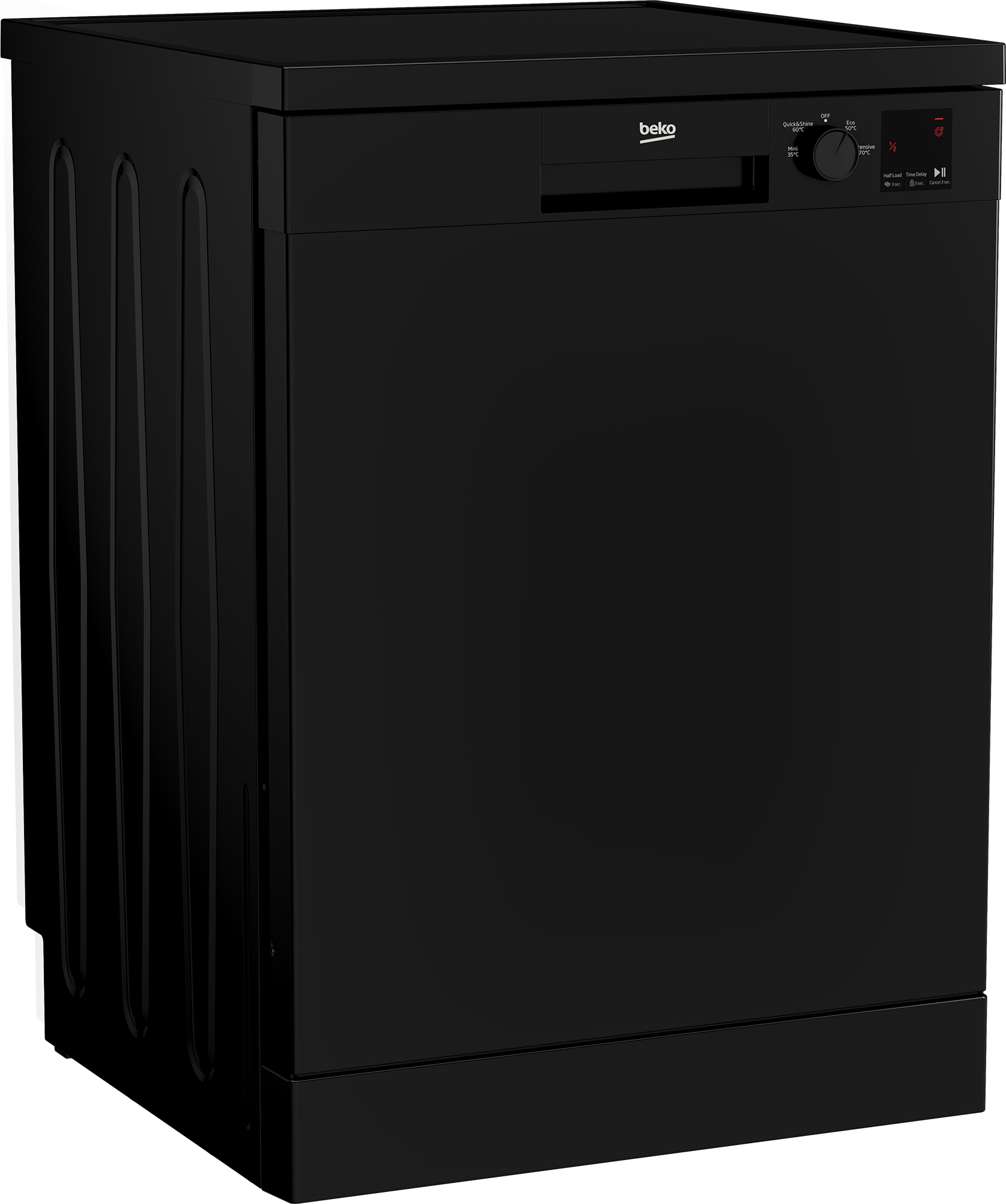 Beko DVN04320B Freestanding Full Size Dishwasher with Quick Programmes – image 2
