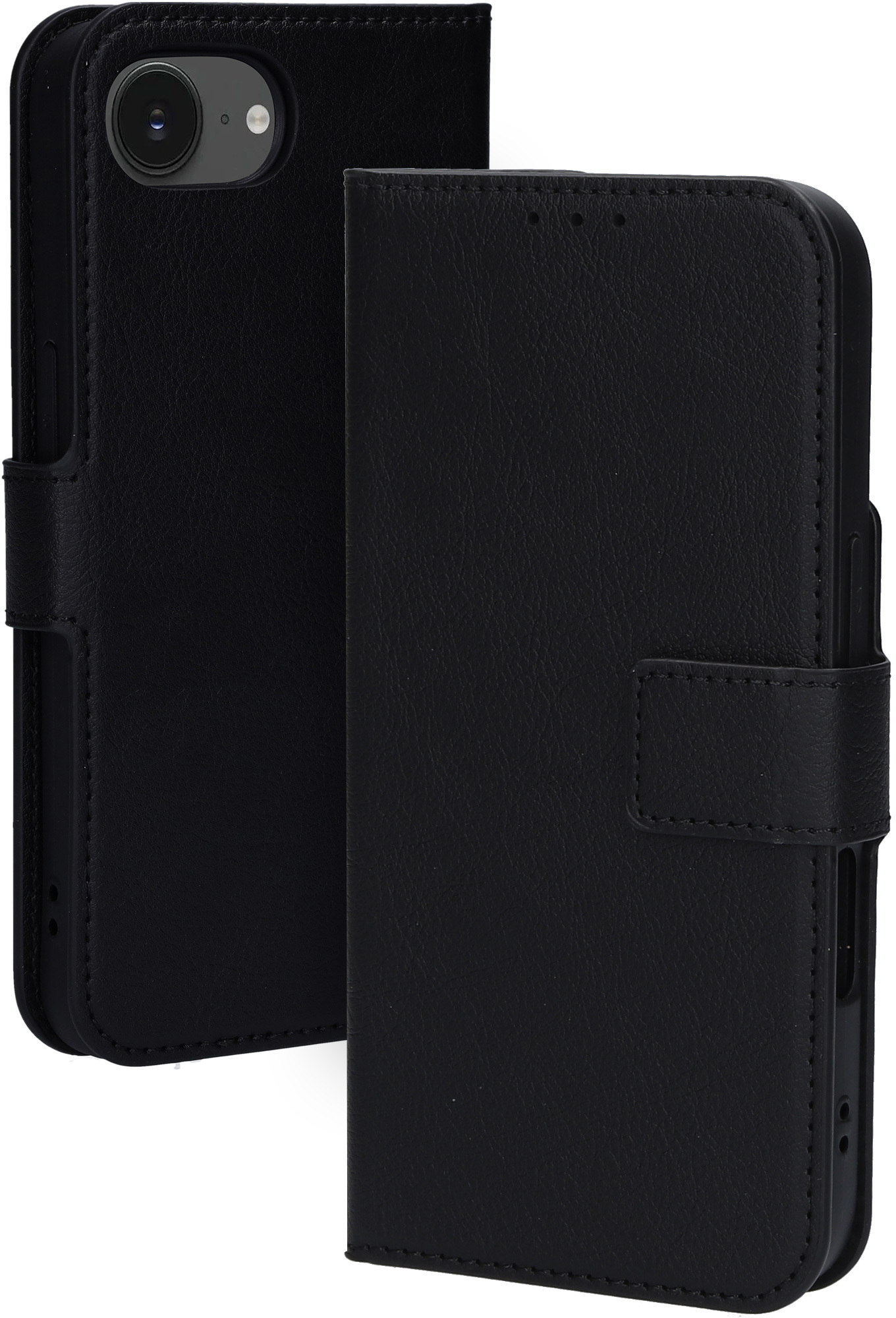 Mobiparts Classic Wallet Case Apple iPhone 16e Black (Magsafe Compatible)