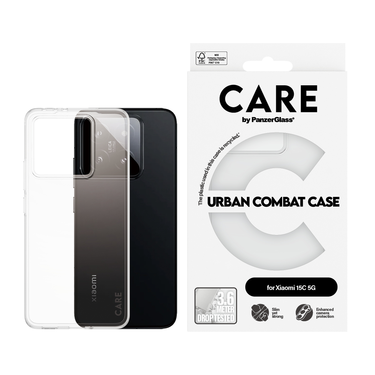 PanzerGlass CARE™ by PanzerGlass® Urban Combat Case Transparent Xiaomi Redmi 15C 5G – image 2