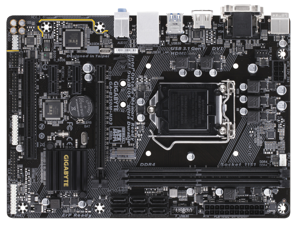 GIGABYTE GA-B250M-HD3 motherboard Intel® B250 LGA 1151 (Socket H4) micro ATX – image 4