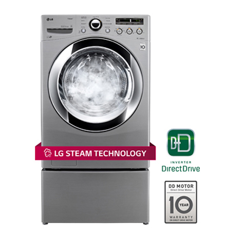 LG WM3250HVA washing machine Front-load 1200 RPM Silver – image 2