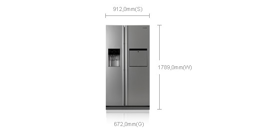 Samsung RSH1KBRS side-by-side refrigerator Stainless steel – image 2