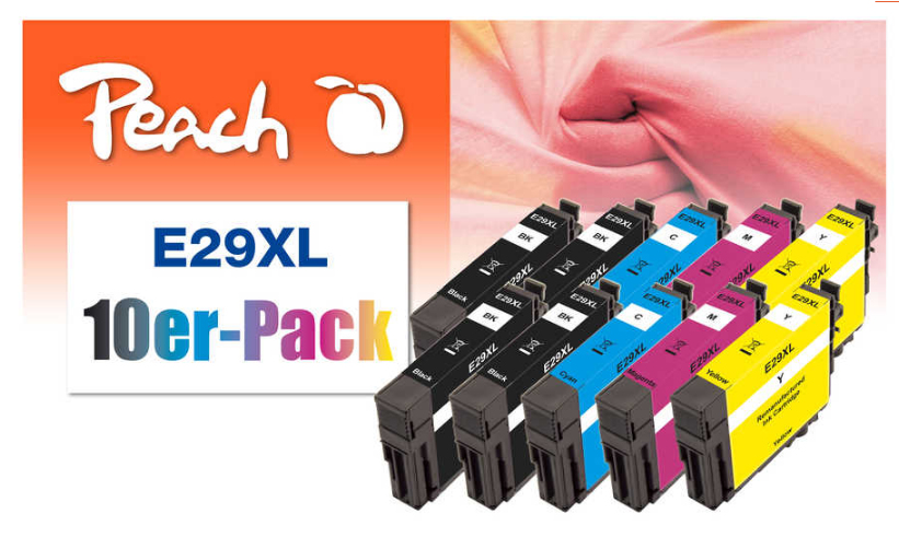 Peach Pack of 10, compatible with Epson No. 29XL
