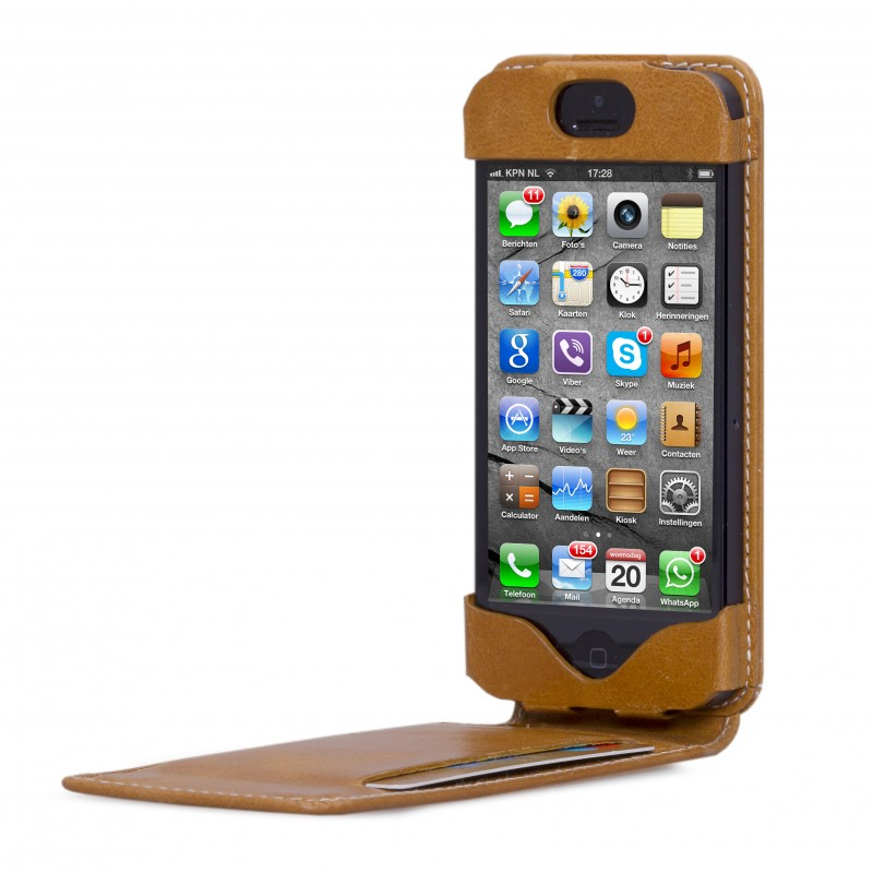 dbramante1928 flip-down - iPhone 5 - Golden tan