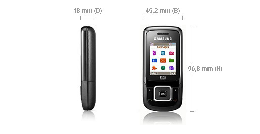 Samsung E1360 4.5 cm (1.77") 67.5 g Black – image 4