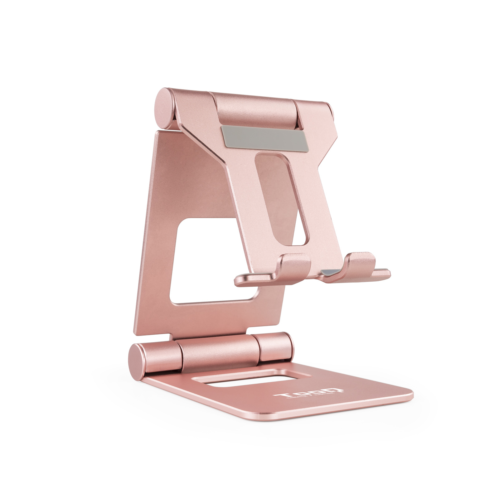TooQ Soporte de sobremesa ajustable para teléfono / tablet hasta 10”, Rosa Velvet