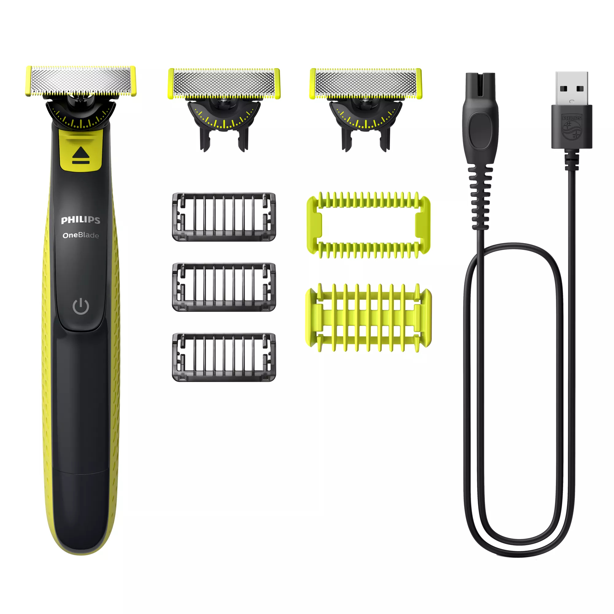 QP2824/31R1 men's shaver Foil shaver Trimmer Charcoal, Lime