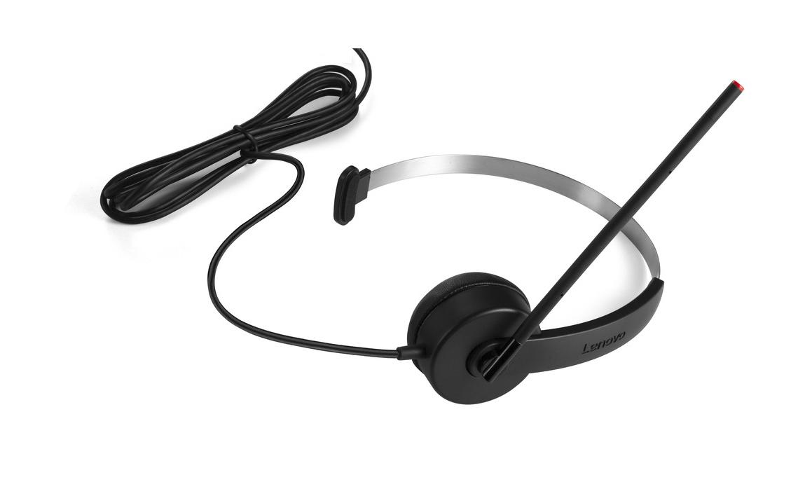 Lenovo 4XD0K25029 headphones/headset Wired Head-band Office/Call center Black