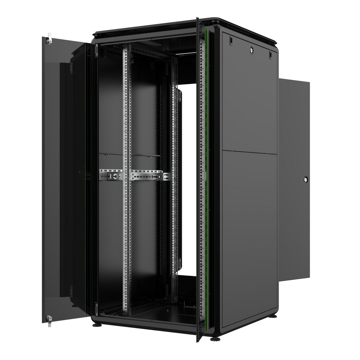 Lanview RDL32U88BL rack cabinet 32U Freestanding rack Black – image 2