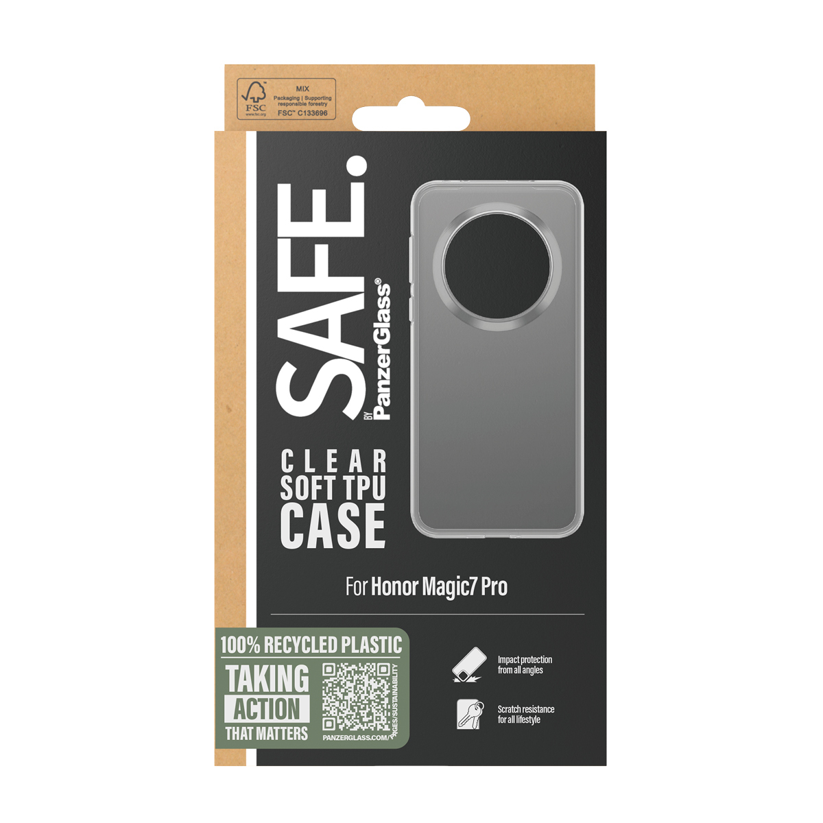 PanzerGlass SAFE. by PanzerGlass® TPU Case Transparent Honor Magic7 Pro 5G – image 3