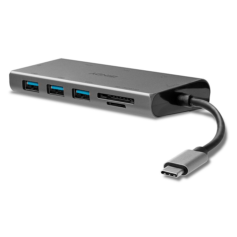 Lindy DST-Mini Plus, USB-C Laptop Mini Docking Station with 4K HDMI, VGA Support and – image 3