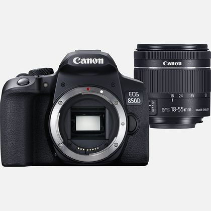 Canon EOS 850D Однообъективный зеркальный фотоаппарат с объективом 24,1 MP CMOS 6000 x 4000 пикселей Черный