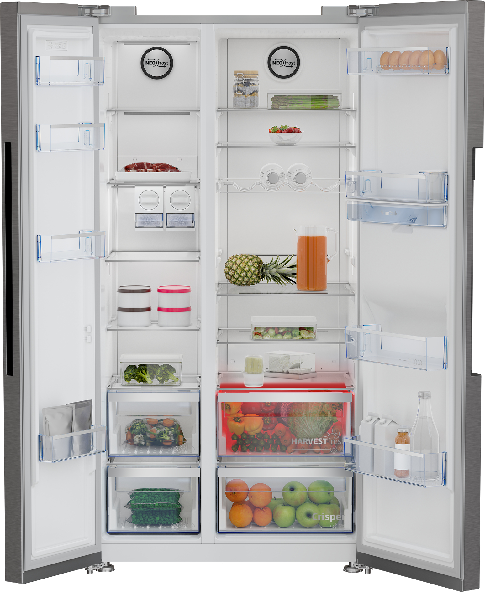 Beko GN163241XBN side-by-side refrigerator Freestanding – image 3