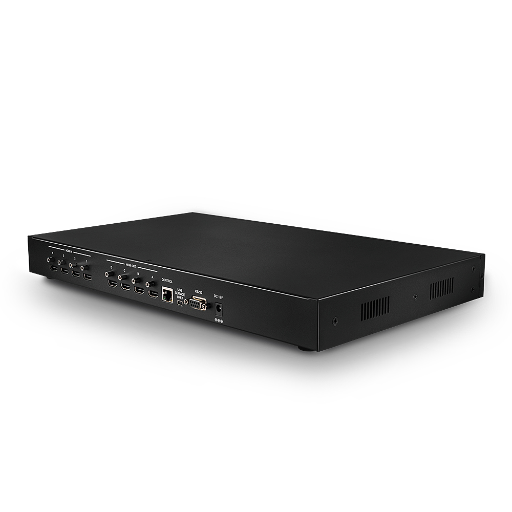 Lindy 4x4 HDMI Matrix Switch with Video Wall Scaling – image 2
