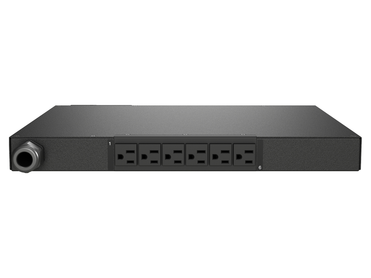Vertiv Geist MNS3E1R5-06S153-1ST5A0H10-S power distribution unit (PDU) 6 AC outlet(s) 0U Black – image 2