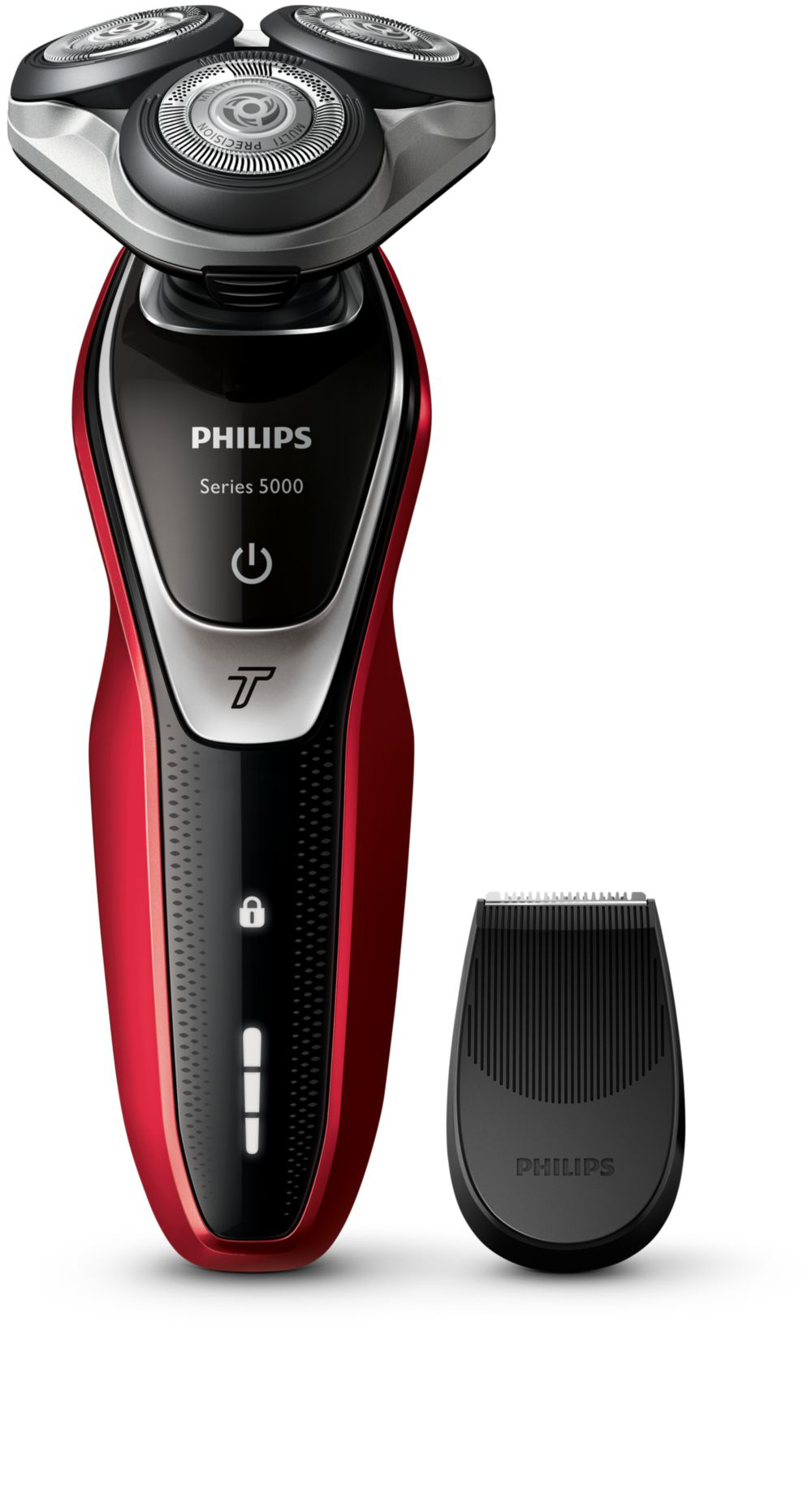 Philips SHAVER Series 5000 S5340/08 men's shaver Rotation shaver Trimmer Red, Silver