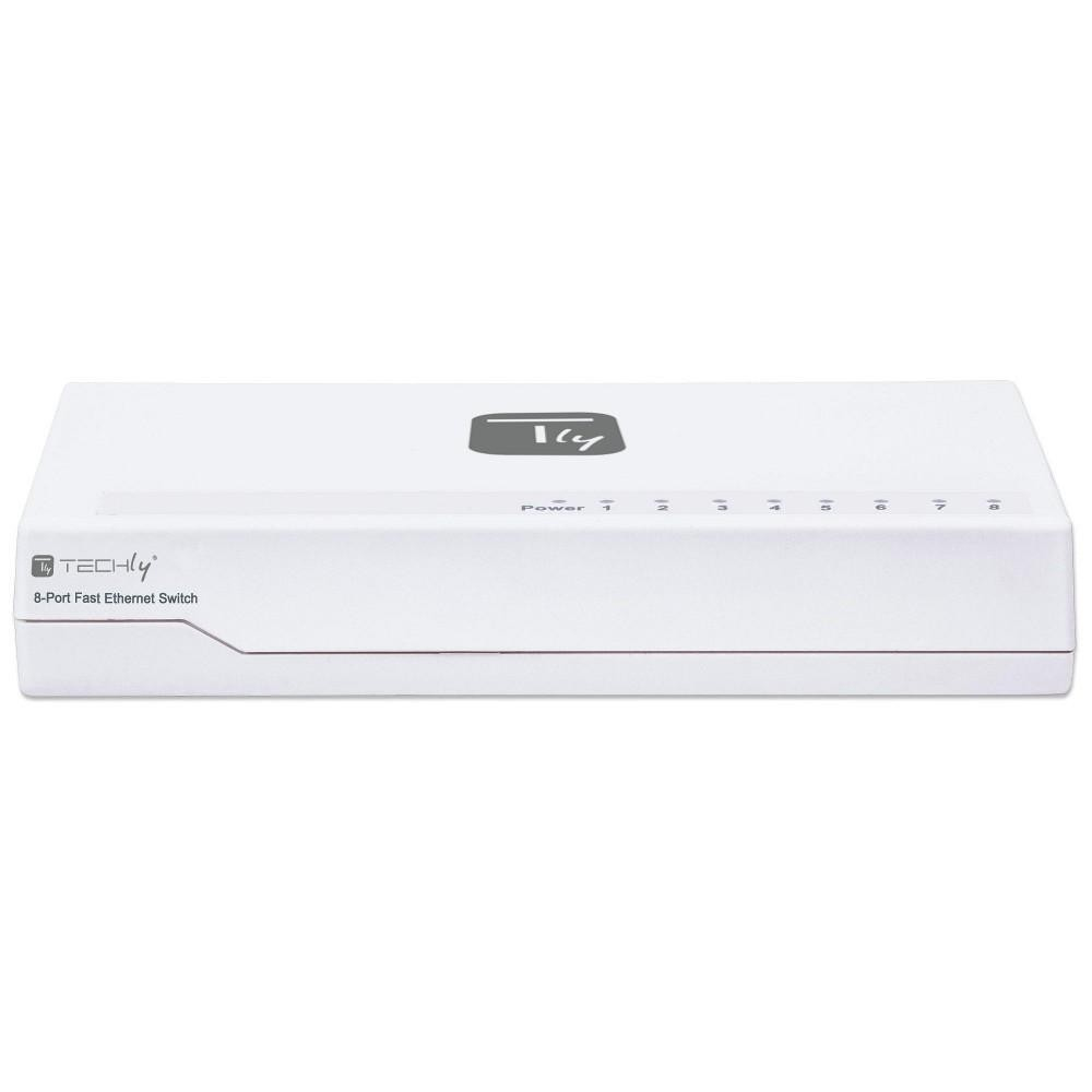 Techly 8 Ports 10/100 Mbps Fast Ethernet Switch Hub I-SWHUB-080TY – image 4