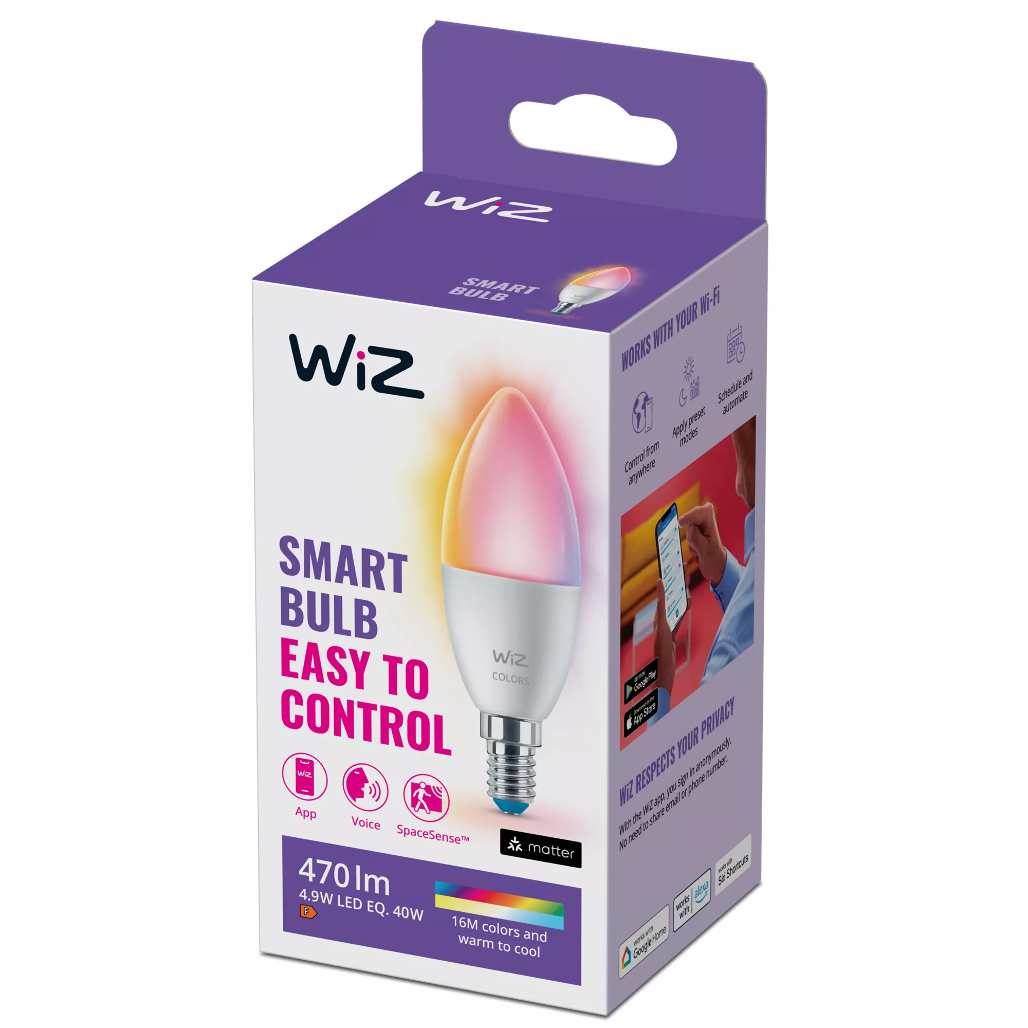 WiZ Candle 40 W C37 E14 – image 2