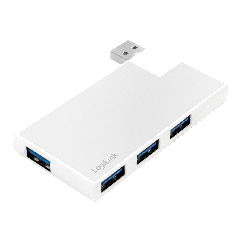 LogiLink UA0303 interface hub USB 3.2 Gen 1 (3.1 Gen 1) Type-A 5000 Mbit/s Silver – image 1