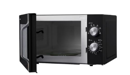 Sharp R-204BA Black, Silver Solo microwave Countertop