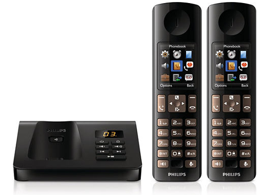 Philips D7052B/22 telephone DECT telephone Caller ID Black
