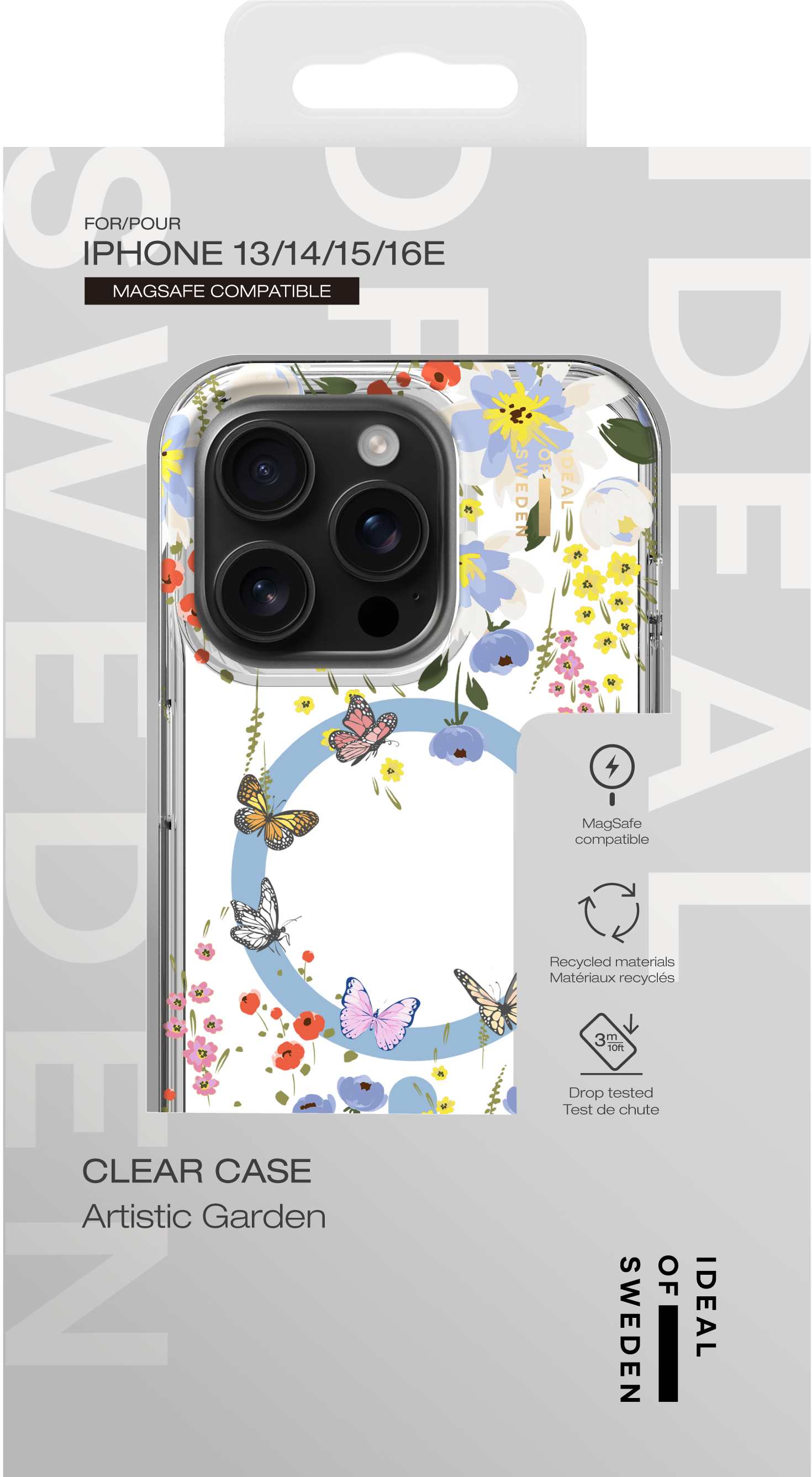iDeal of Sweden Clear Case MagSafe iPhone 13 / 14 / 15 / 16e Artistic Garden – image 4