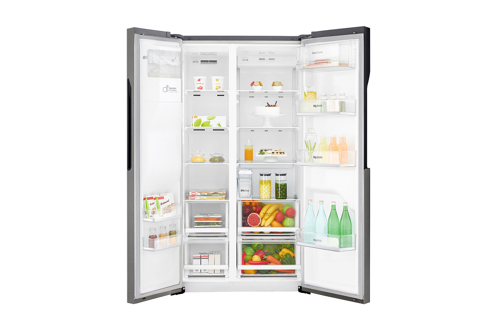 LG GSL361ICEV side-by-side refrigerator Freestanding – image 5