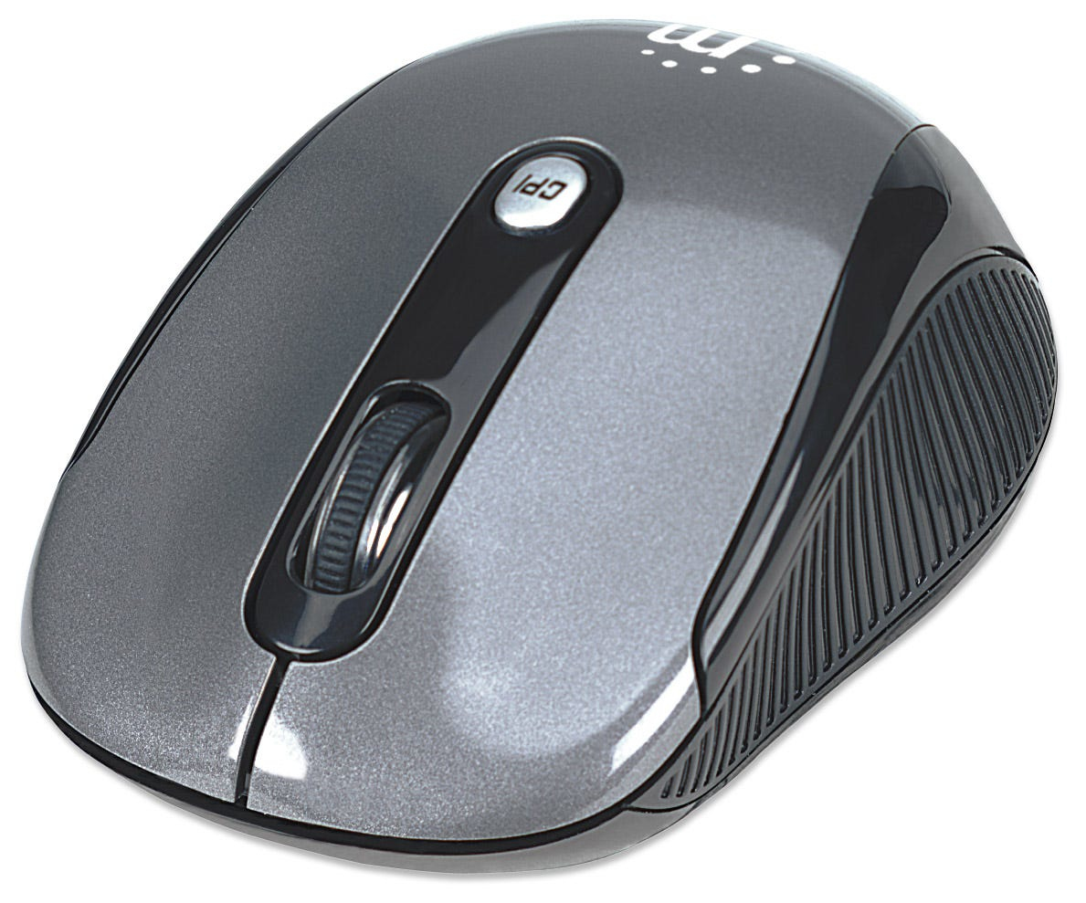 Manhattan Performance Wireless Mouse, Black, Adjustable DPI (1000, 1500 or 2000dpi) – image 1