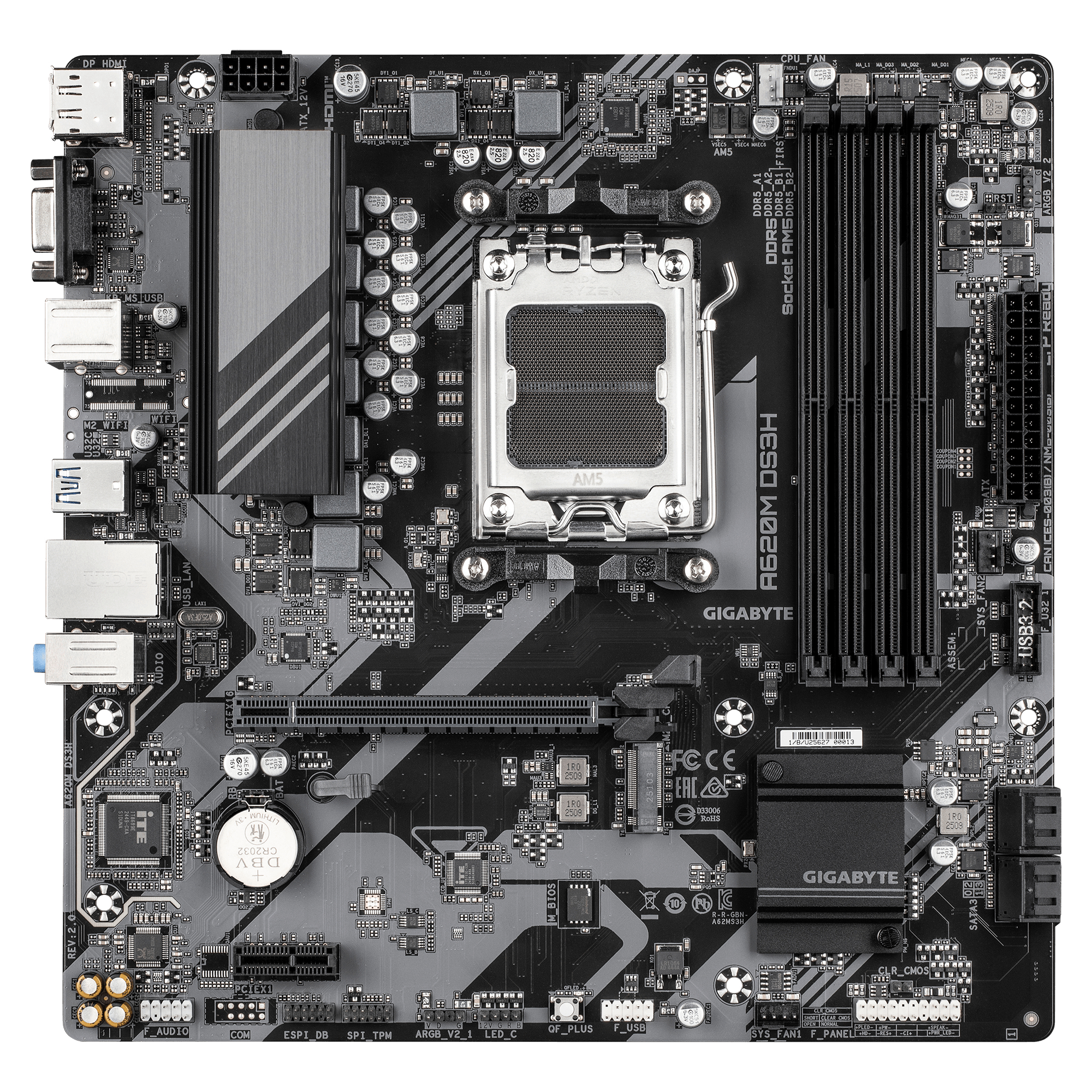 GIGABYTE A620M DS3H (rev. 2.0) – image 1