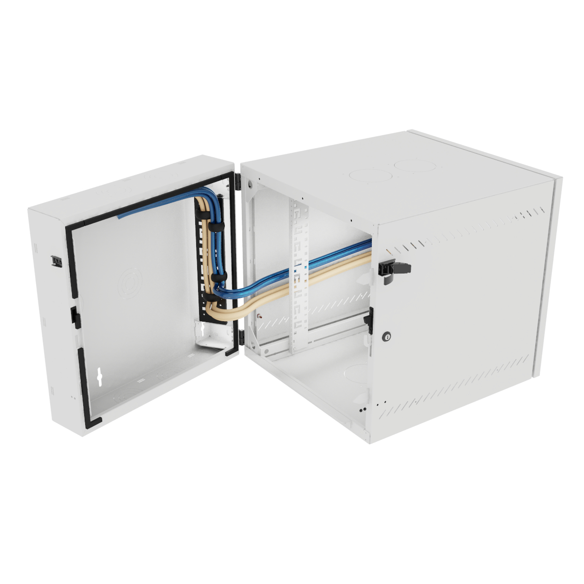 Vertiv VR Rack GL24WMCMP-W-SH-00-CM rack cabinet 12U Wall mounted rack White – image 3