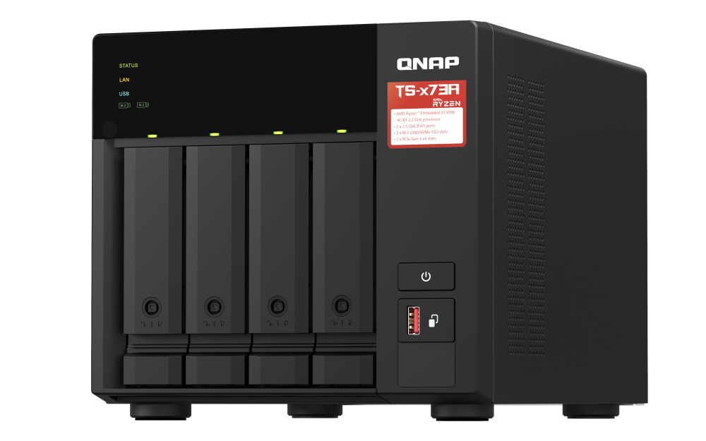QNAP TS-473A-SW5T-US NAS/storage server Tower Ryzen Embedded V1500B – image 2