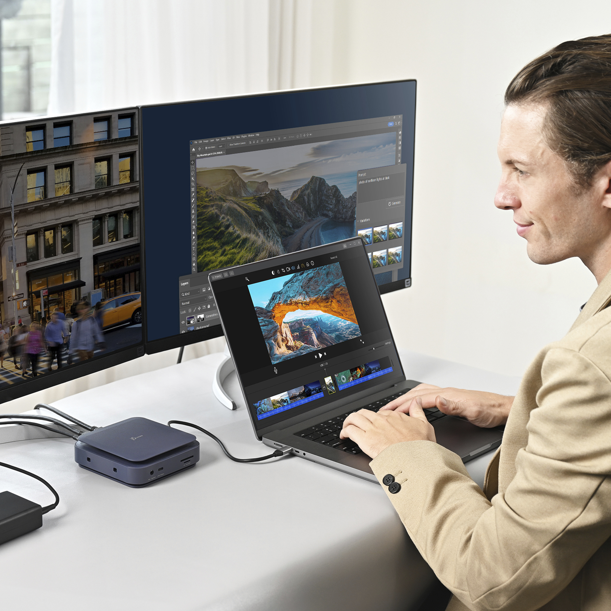 j5create JCD3196 Type-C Dock Dual 4K HDMI™, Black – image 4