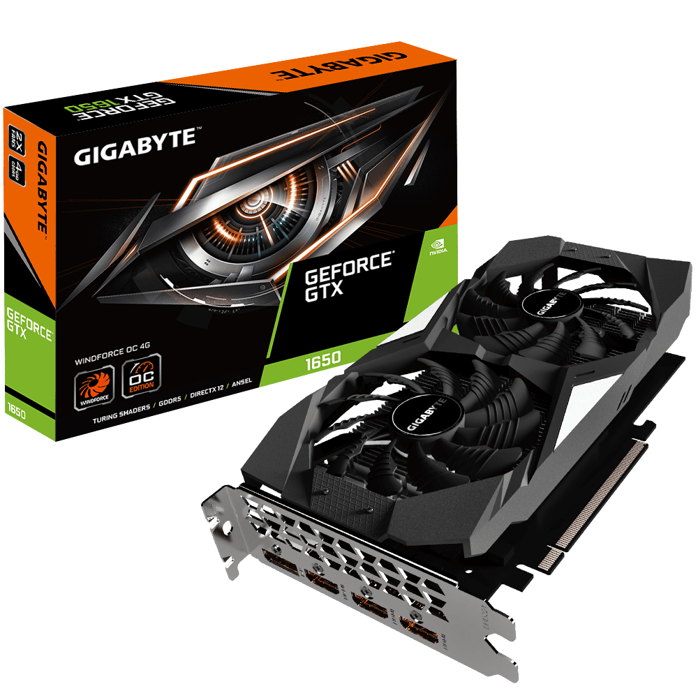 GIGABYTE GV-N1650WF2OC-4GD graphics card NVIDIA GeForce GTX 1650