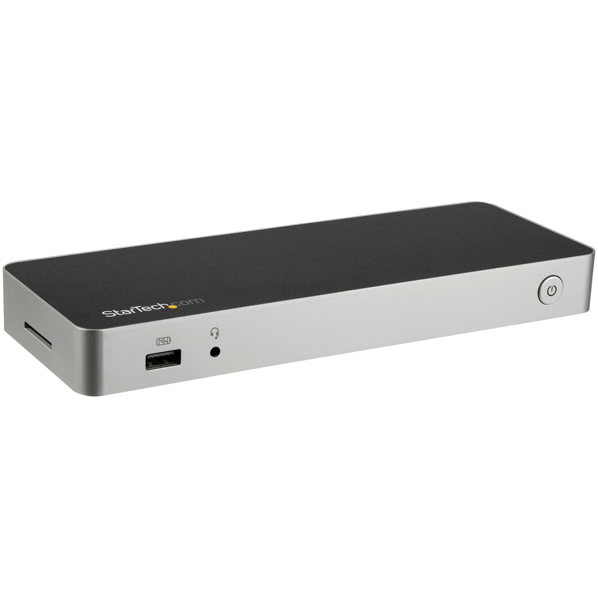 StarTech.com USB-C-dockningsstation för bärbara datorer med dubbla 4K-skärmar - 60W USB-strömförsörjning - SD-kortläsare