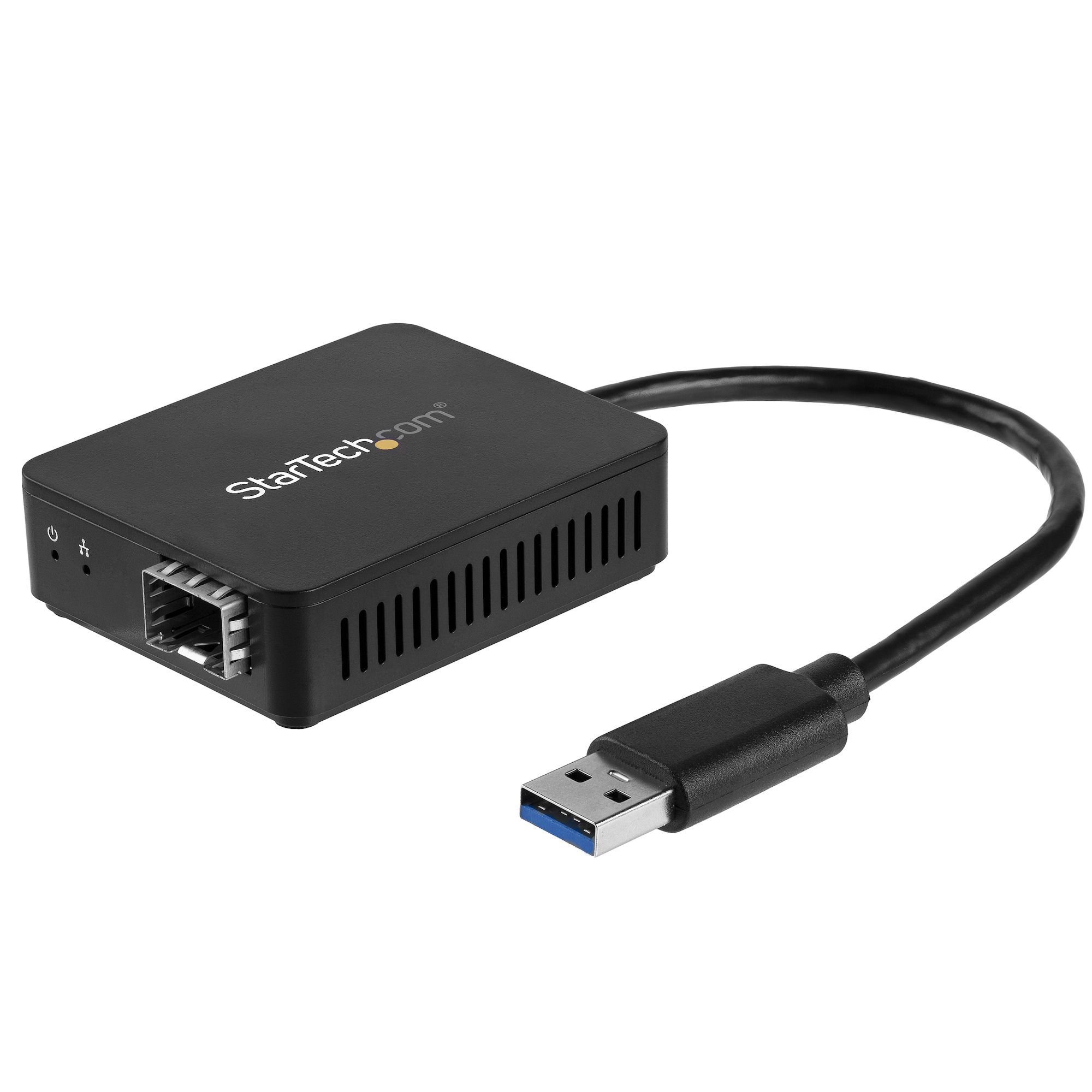 StarTech.com USB 3.0 to Fiber Optic Converter, Compact USB to Open SFP Adapter, USB to Gigabit Network Adapter, USB 3.0 Fiber Adapter Multi Mode(MMF)/Single Mode Fiber (SMF) Compatible - USB Ethernet adapter (US1GA30SFP) - Network adapter - USB 3.0 - 1000