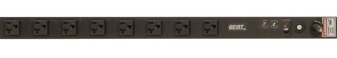 Vertiv VSSK084-102S20TL power distribution unit (PDU) 8 AC outlet(s) 0U Black