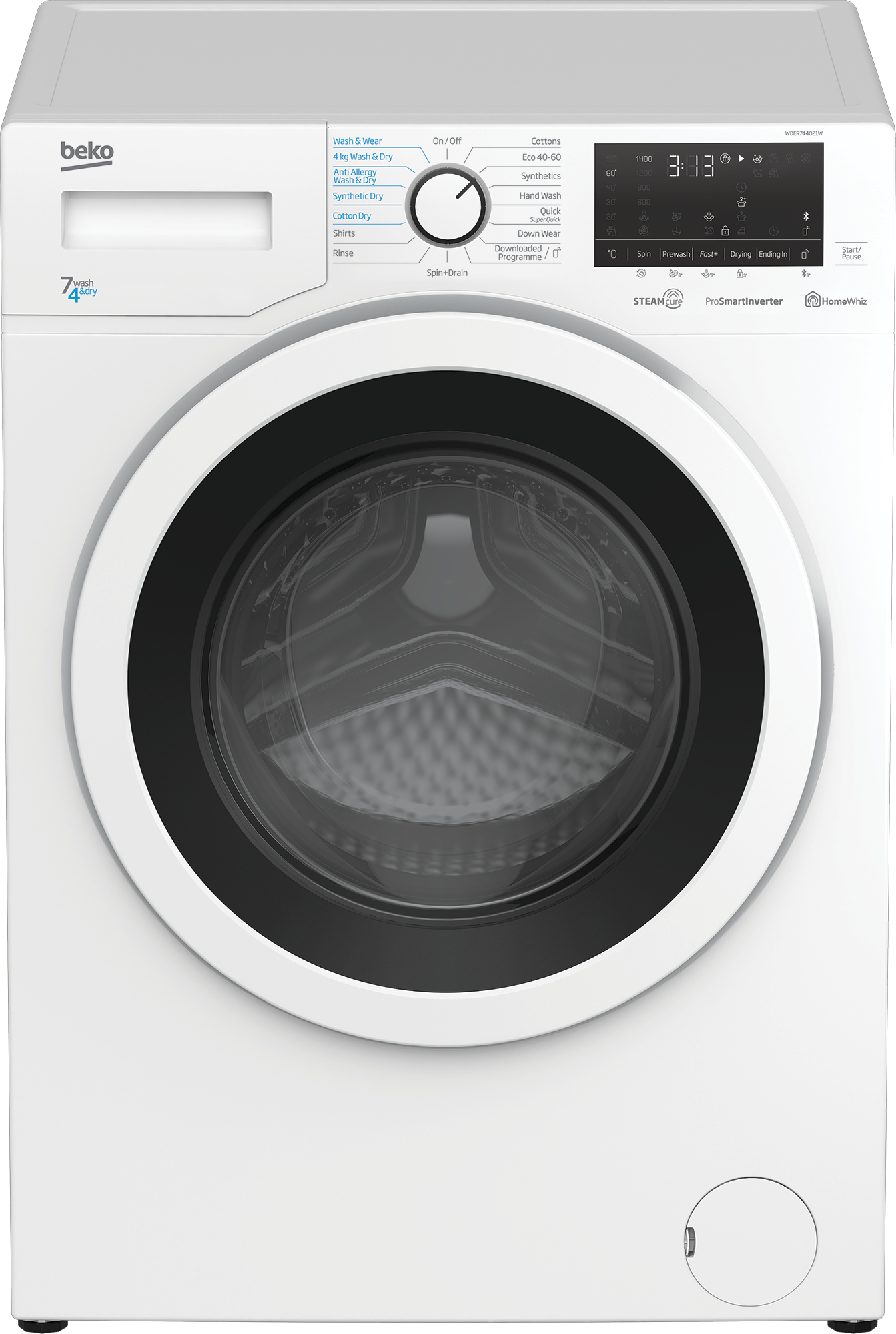 Beko WDER7440421W Freestanding – image 1