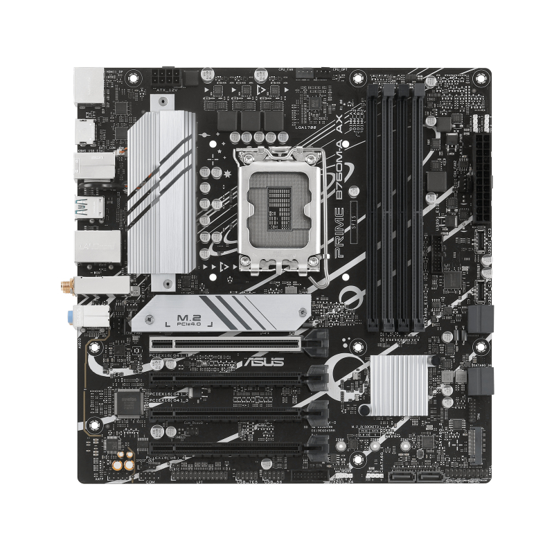 ASUS PRIME B760M-A AX LGA 1700 Micro ATX Motherboard with Wi-Fi 6
