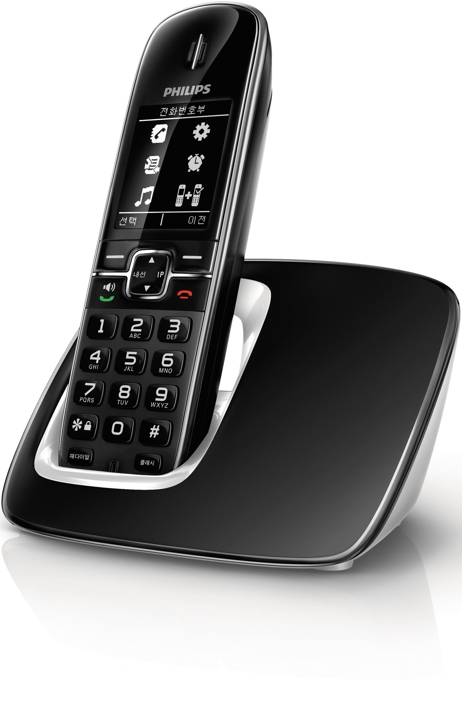 Philips Perfect sound DCTG4901B/KR telephone Caller ID Black, White