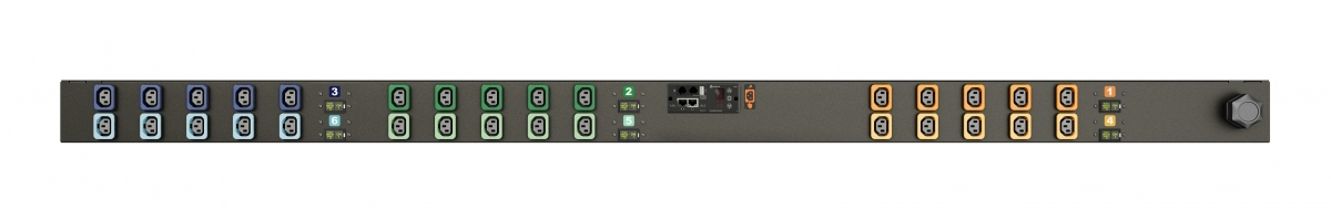 Vertiv MN03E9W1-30L138-6PS15B0A10-S power distribution unit (PDU) 30 AC outlet(s) 0U Black