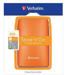 Verbatim Store 'n' Go USB 2.0 Portable Hard Drive 500GB Volcanic Orange – image 9