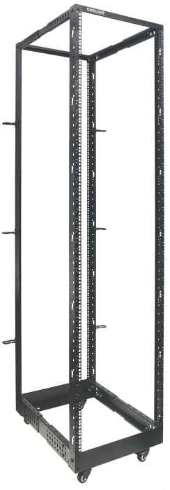Intellinet 19" Network Rack - Open Frame (4-Post), 45U, Black, Flatpack, Max – image 5