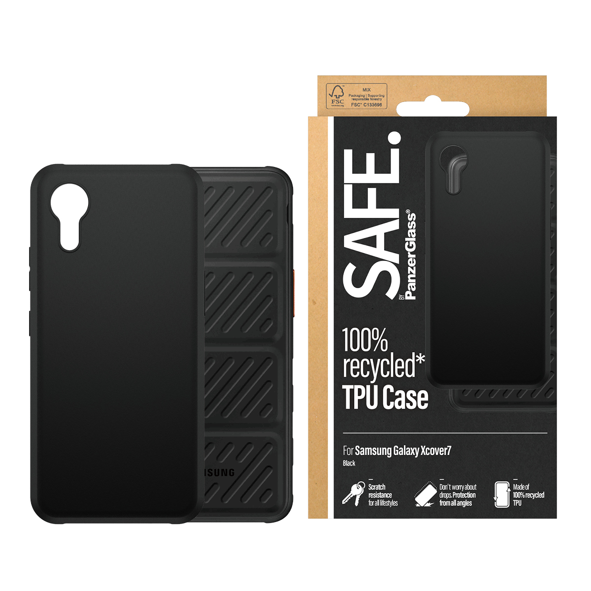 PanzerGlass SAFE. by PanzerGlass® TPU Case Black Samsung Galaxy Xcover7 – image 2