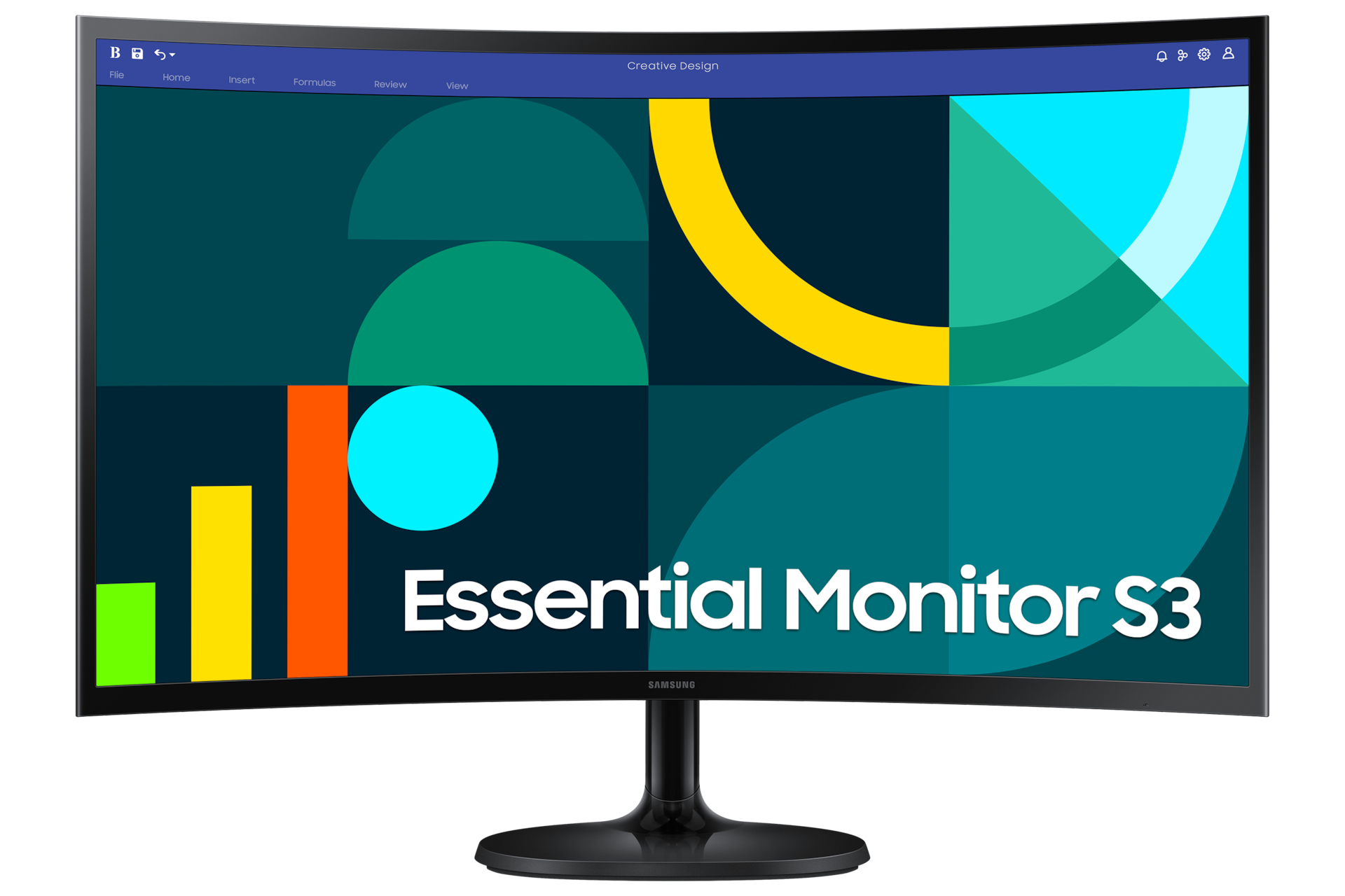 MONITOR LED SAMSUNG 27 PULGADAS /S3 S36GD MAINSTREAM/ FHD (1920 X 1080) / VA / CURVO/HDMI/D-SUB/ 100HZ / NEGRO.
