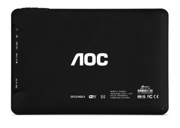 AOC MW0812 AMD 4 GB 20.3 cm (8") 0.5 GB Wi-Fi 4 (802.11n) Android Black – image 2