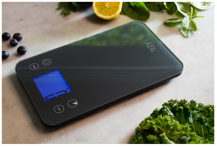 AEG ABKS1 Black Countertop Rectangle Electronic kitchen scale – image 2